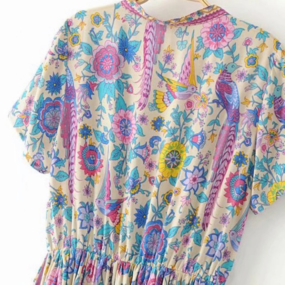 5⭐️Boho Gypsy floral dress - Picture 8 of 8